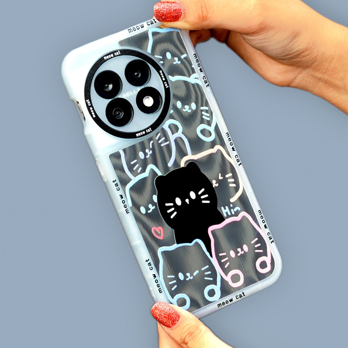 OnePlus Series - Cat Mirror Plating Case