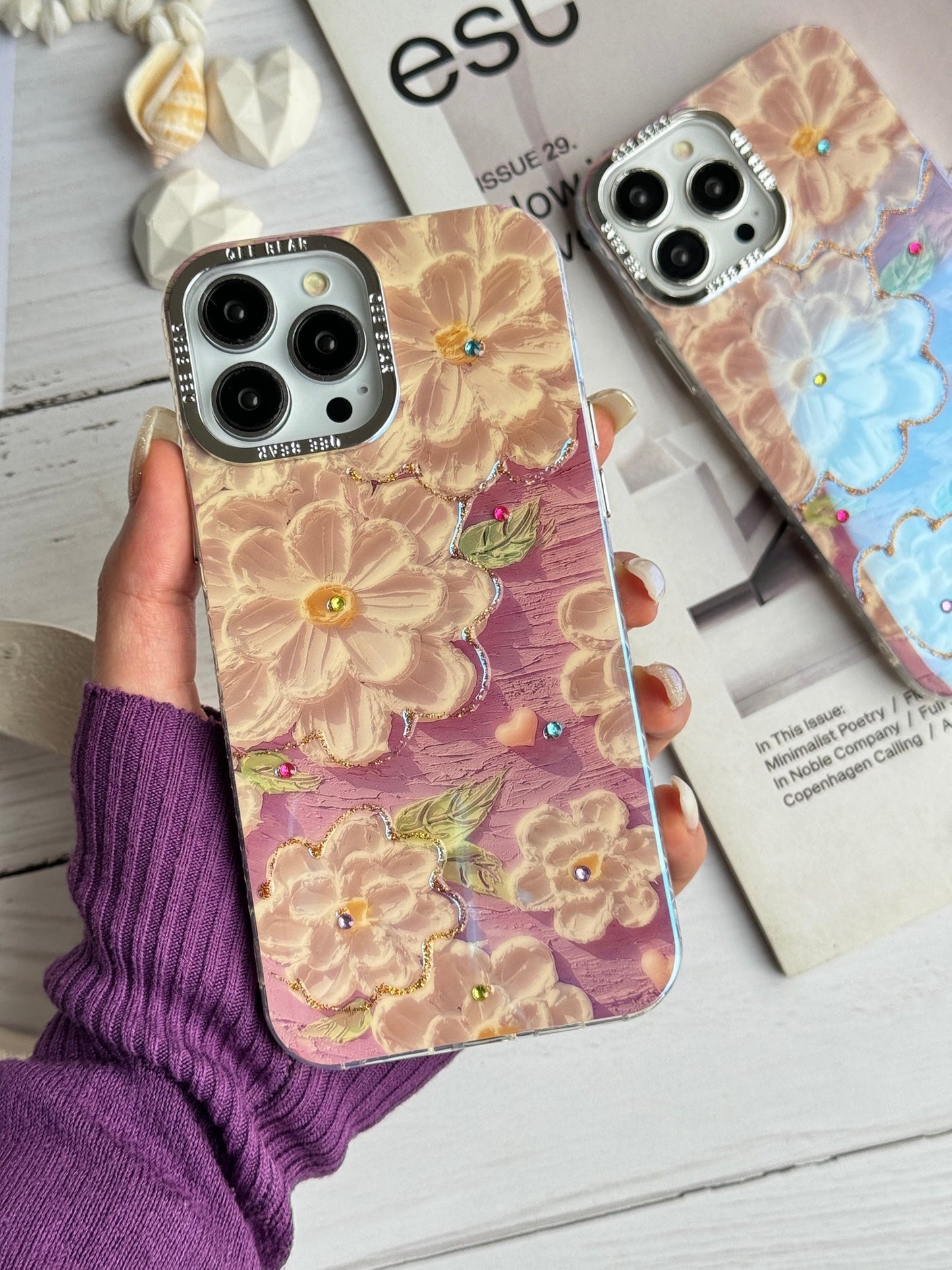 iPhone 14 Series - Oil Painting Floral Case