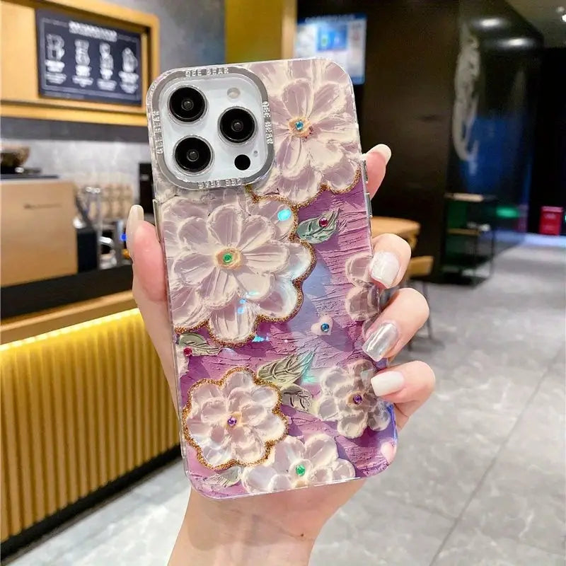 iPhone 14 Series - Oil Painting Floral Case