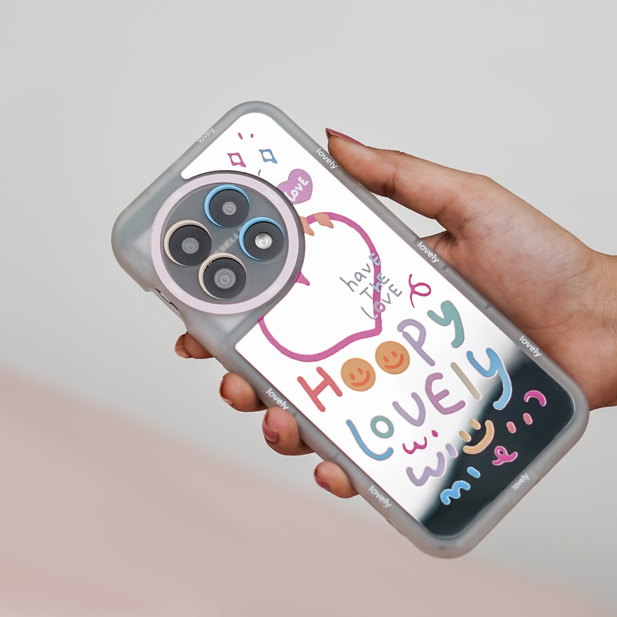 OnePlus - Lovely Heart Mirror Case.