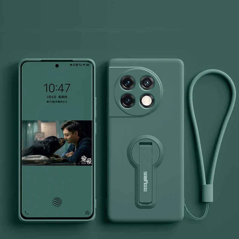 OnePlus 11 Series - Liquid Silicone Invisible Bracket Case