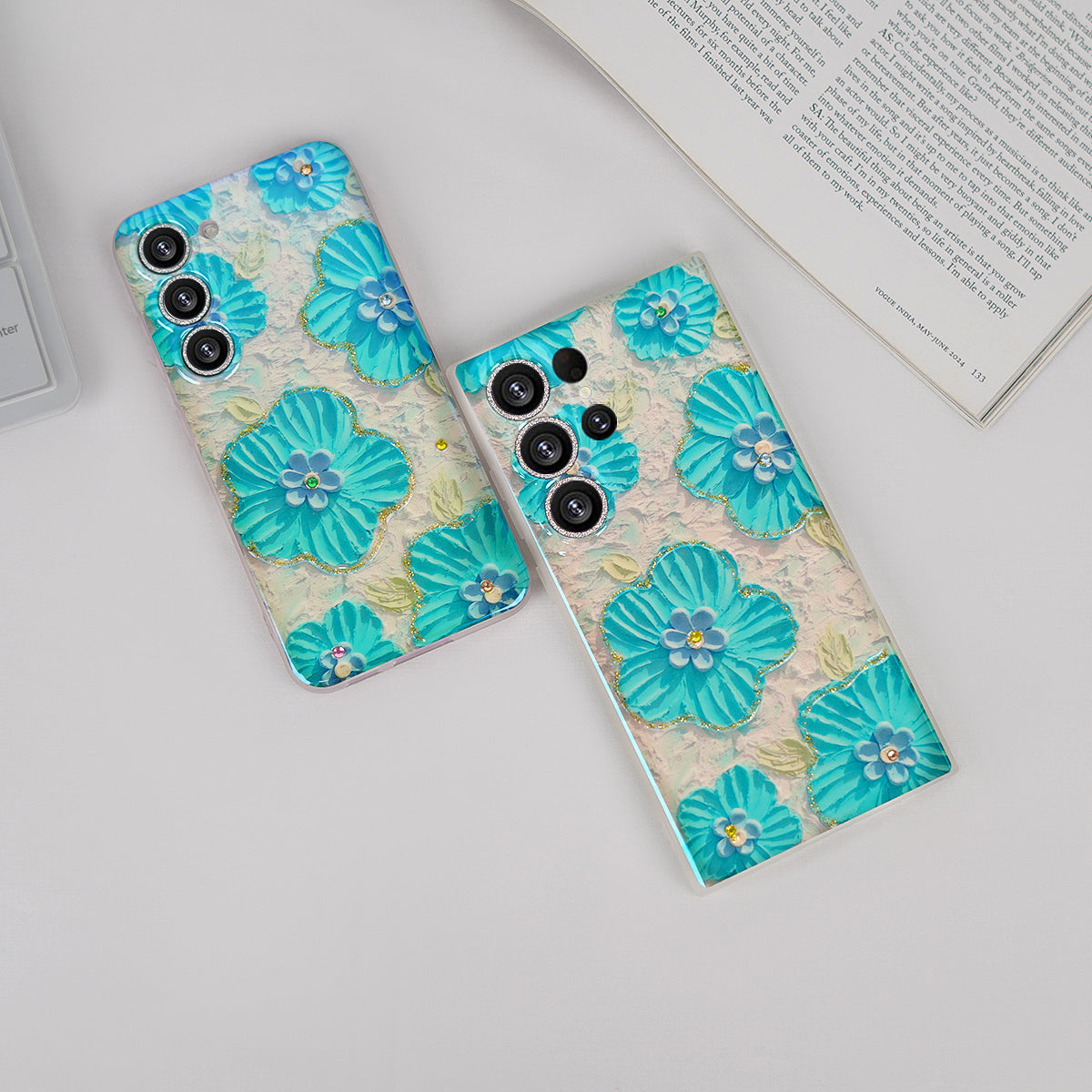 Galaxy S Series - 3D Floral Design Case