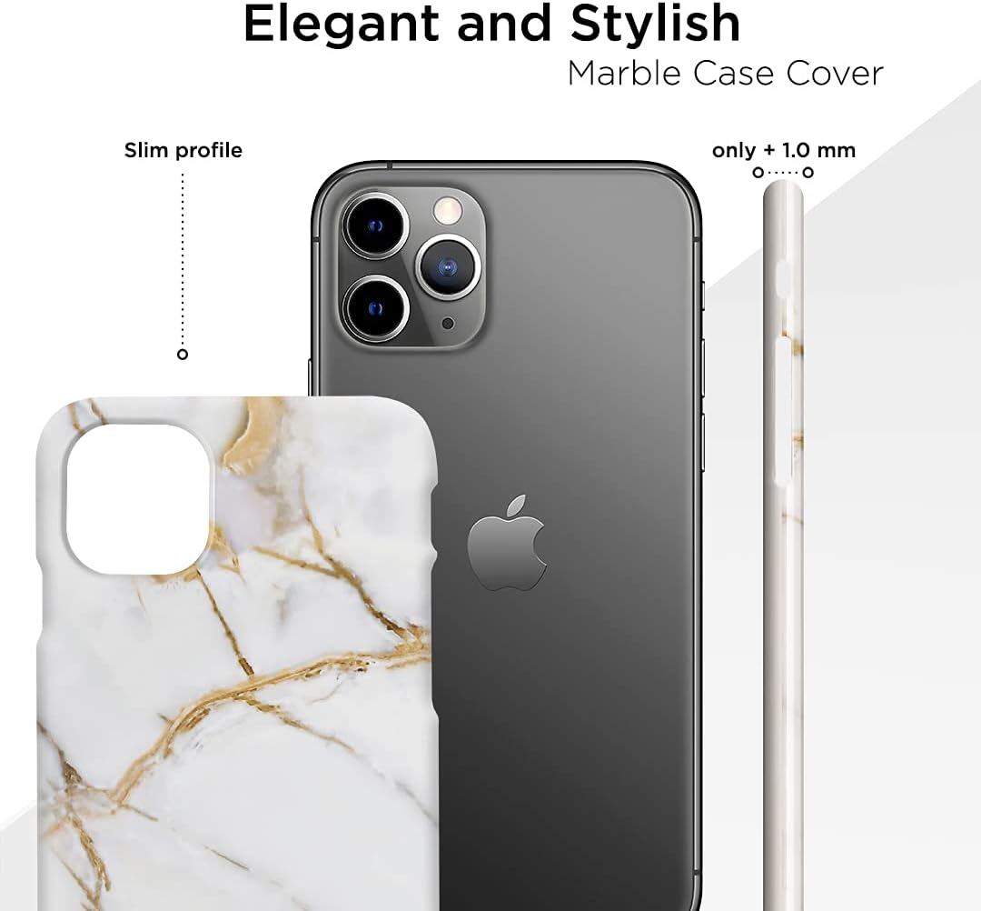 iPhone - White Winter Classy Marble Phone Case