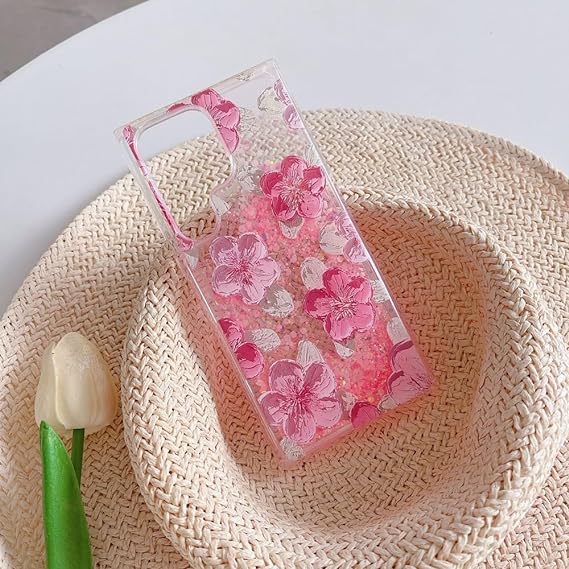 Galaxy - Glitter Flower Luminous Case