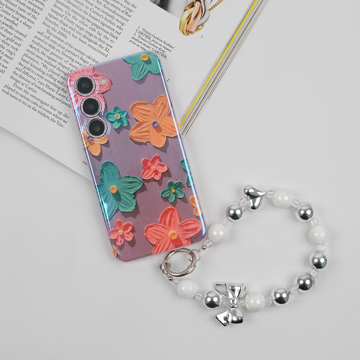 Galaxy S Series - Floral Elegance Case With Lanyard