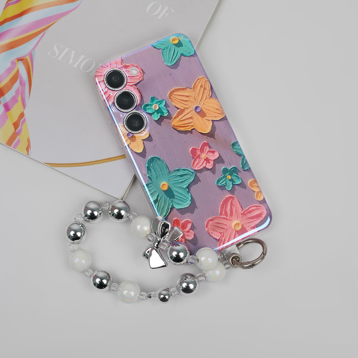Galaxy S Series - Floral Elegance Case With Lanyard