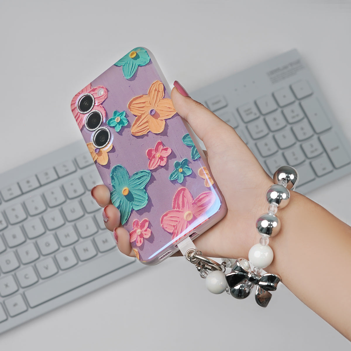 Galaxy S Series - Floral Elegance Case With Lanyard
