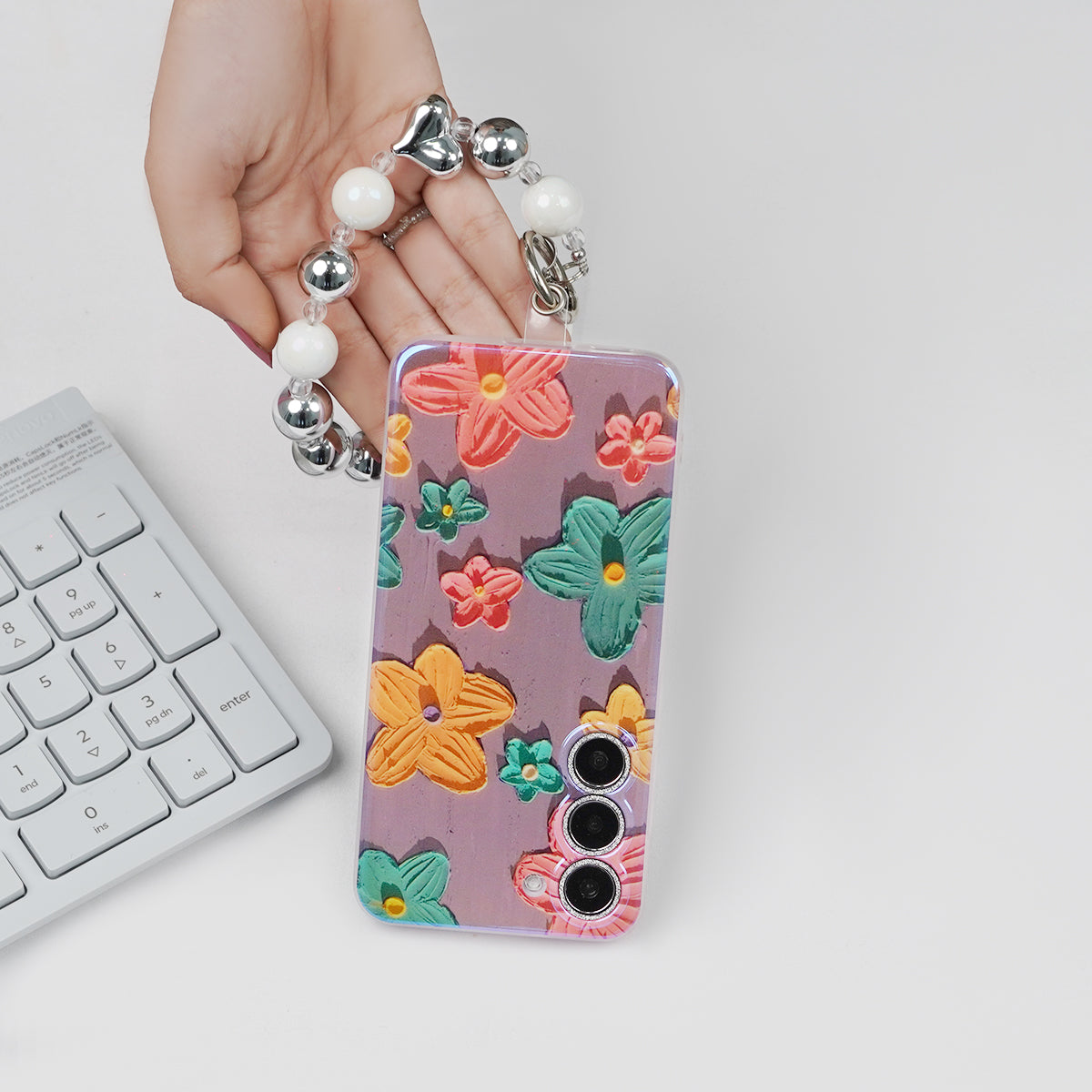 Galaxy S Series - Floral Elegance Case With Lanyard