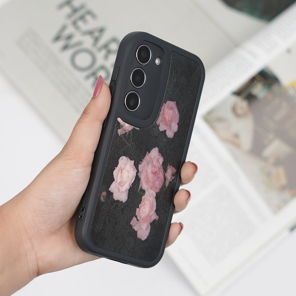 Galaxy S Series - Roses Floral Soft Pattern Case