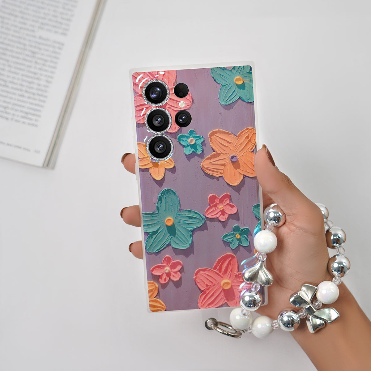 Galaxy S Series - Floral Elegance Case With Lanyard