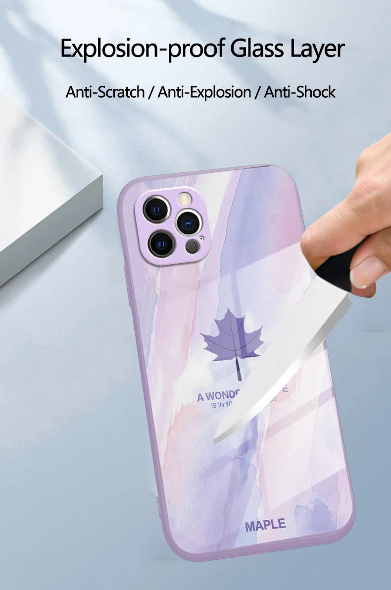 iPhone 13 Series - Maple Elegance Liquid Glass Case