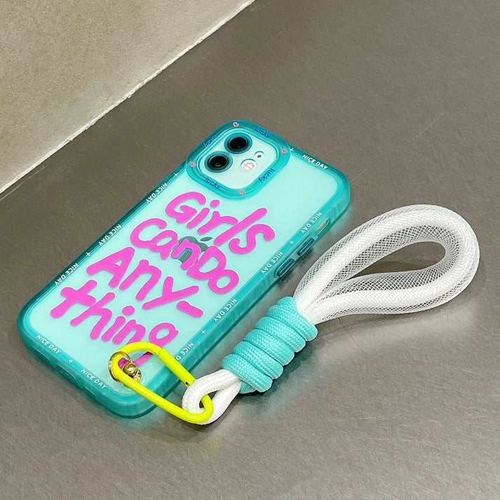 OnePlus - Cute Graffiti Letter Case with Lanyard