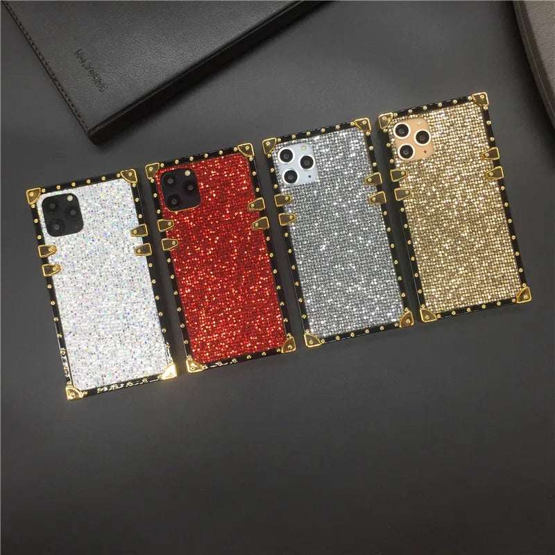 iPhone 13 Series - Sparkly Case With Ring Holder