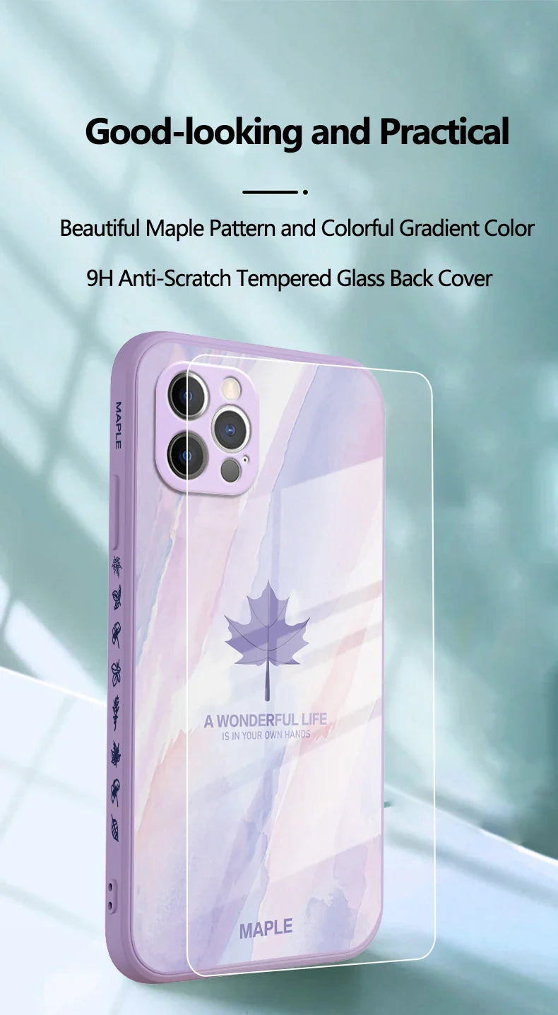 iPhone 13 Series - Maple Elegance Liquid Glass Case