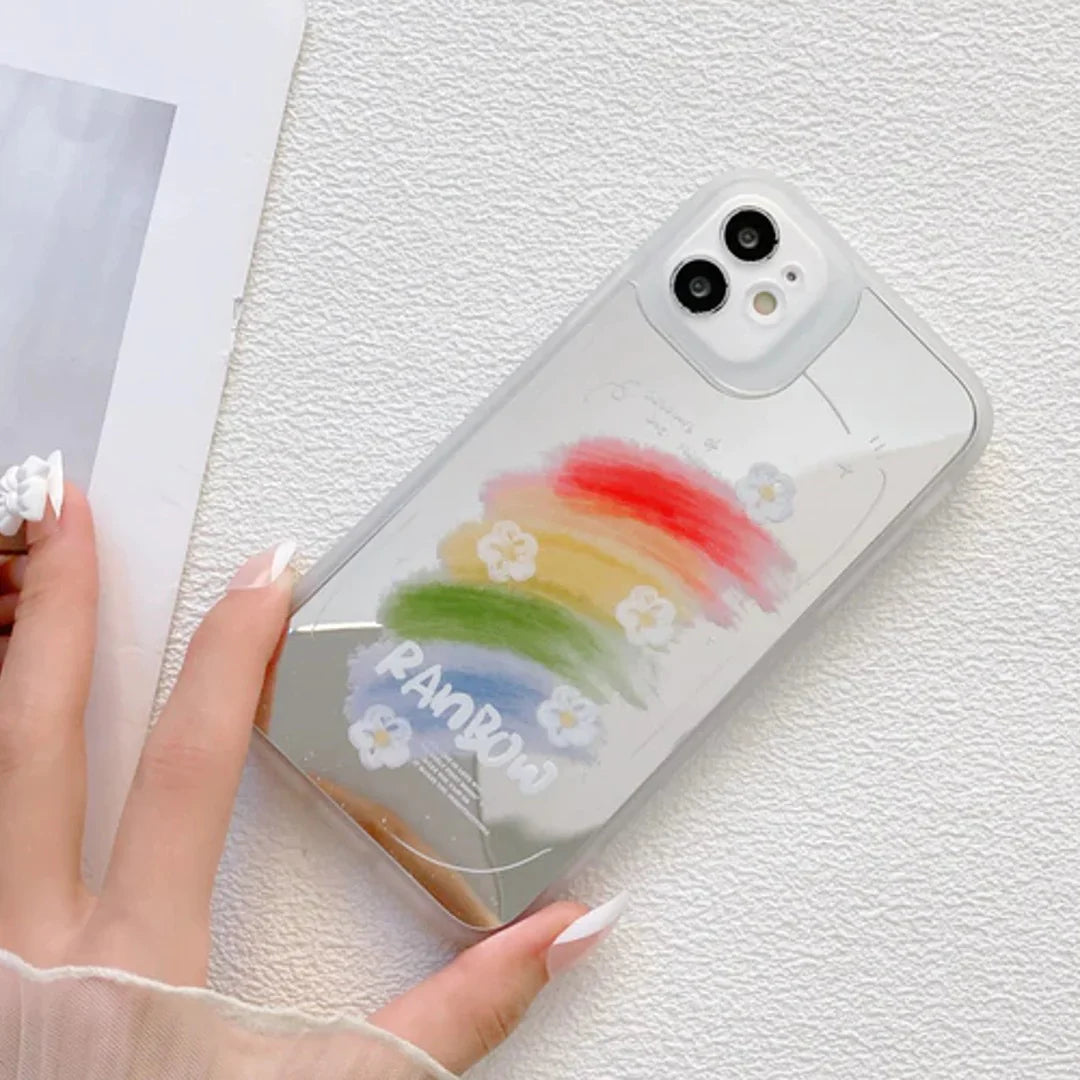 iPhone 13 Series - Reflective Mirror Rainbow Pattern Phone Case