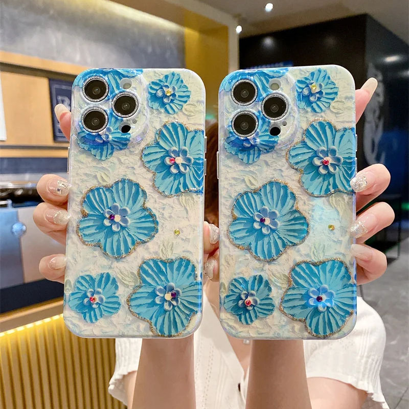 iPhone 14 Series - 3D Floral Design Case