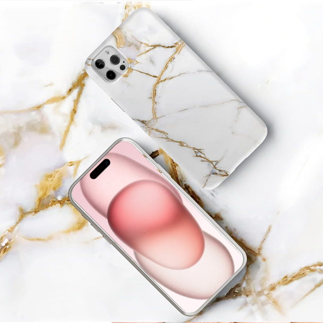 iPhone - White Winter Classy Marble Phone Case