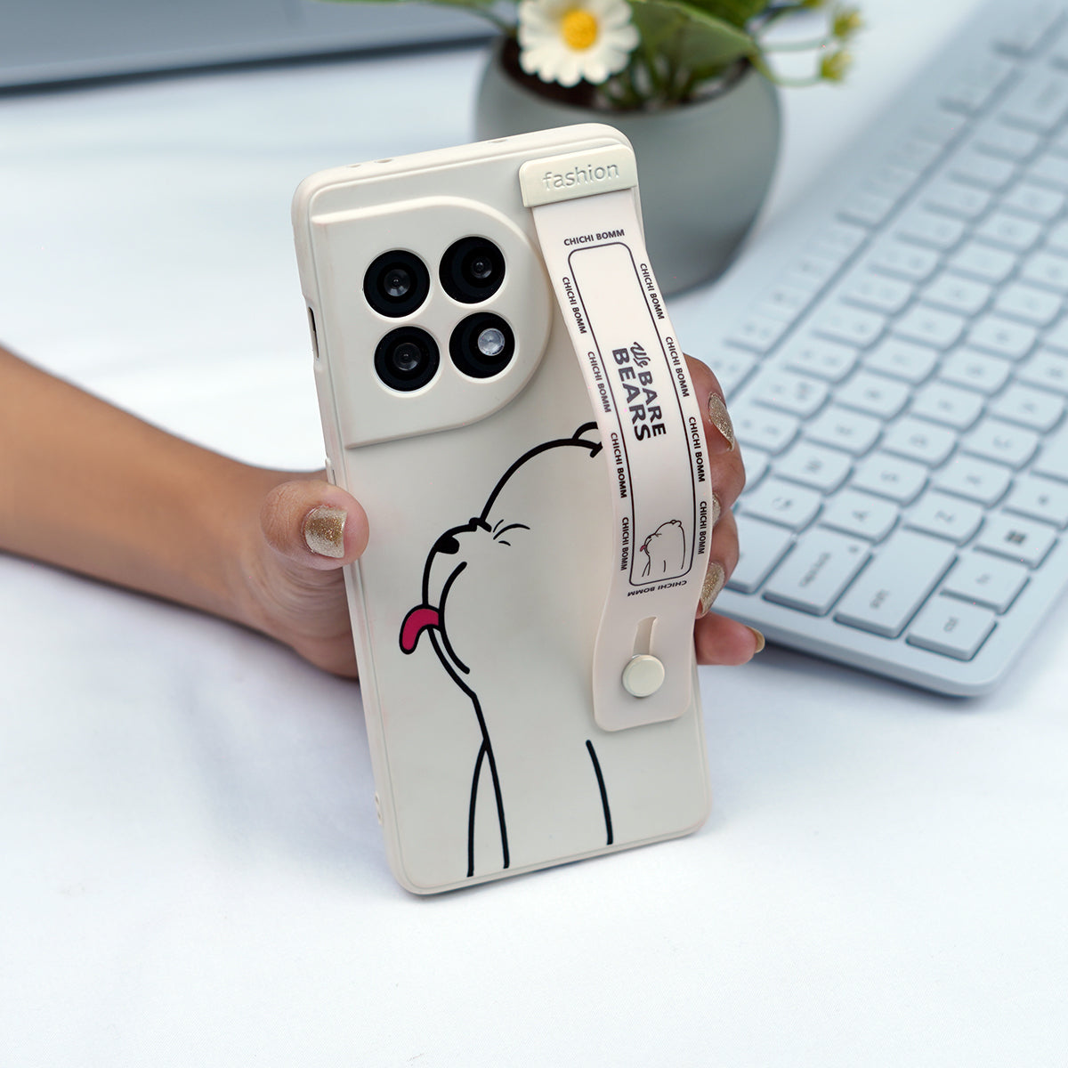 OnePlus - Cute Bear Wrist Band Silicone Case