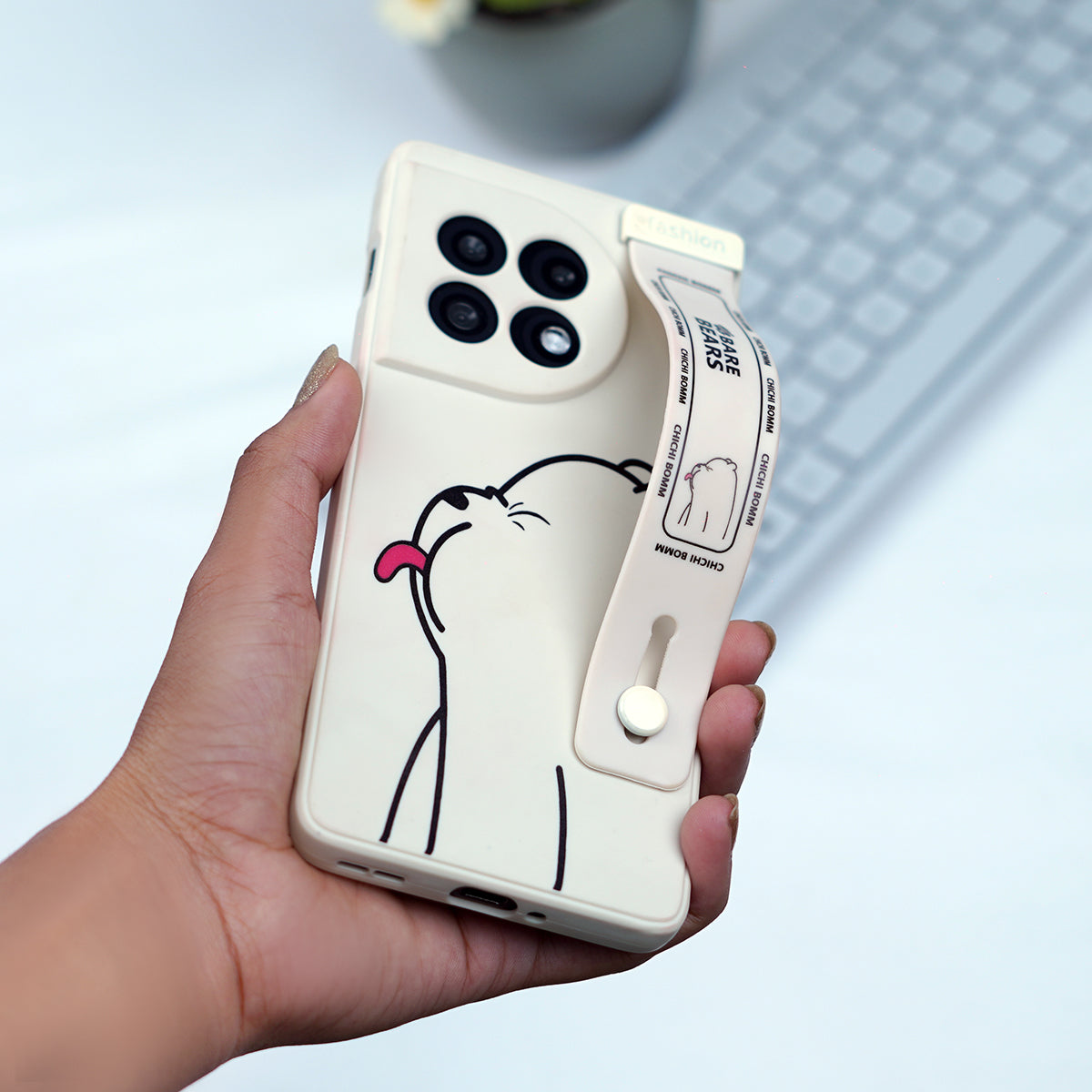 OnePlus - Cute Bear Wrist Band Silicone Case