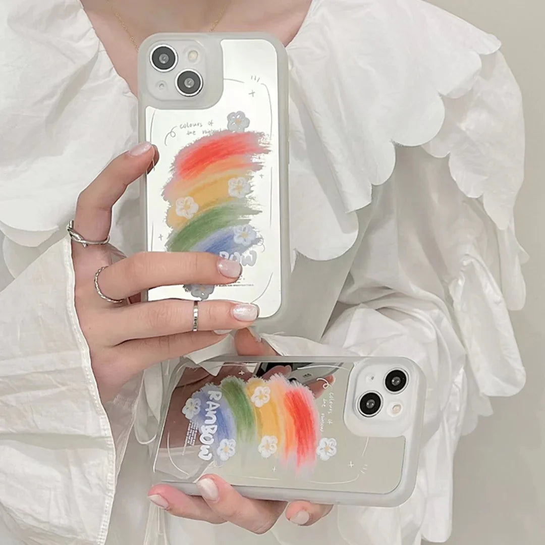 iPhone 13 Series - Reflective Mirror Rainbow Pattern Phone Case