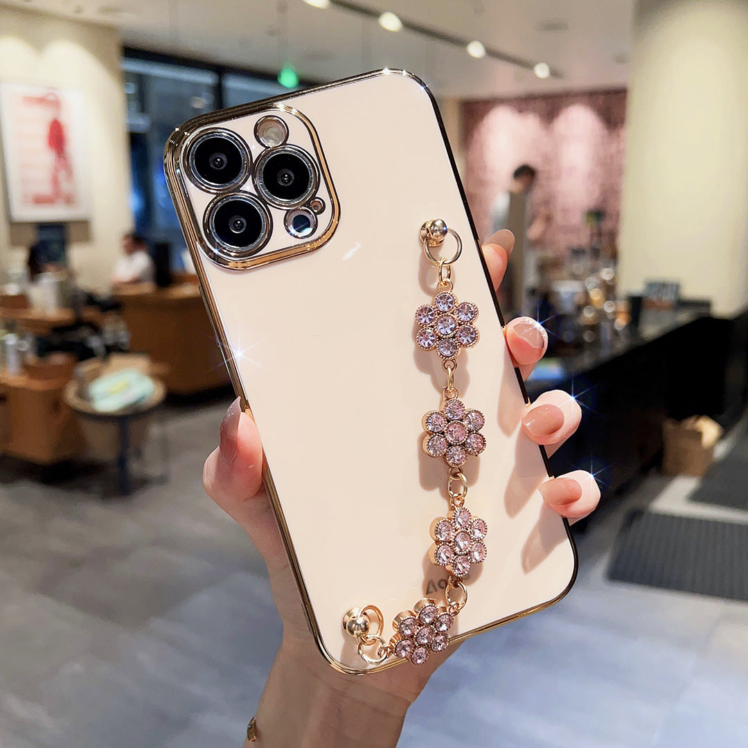 OnePlus 11 Series - Luxury Electroplating Flower Chain Case