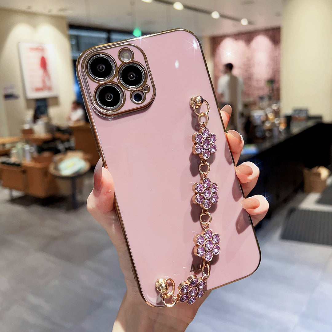 OnePlus 11 Series - Luxury Electroplating Flower Chain Case