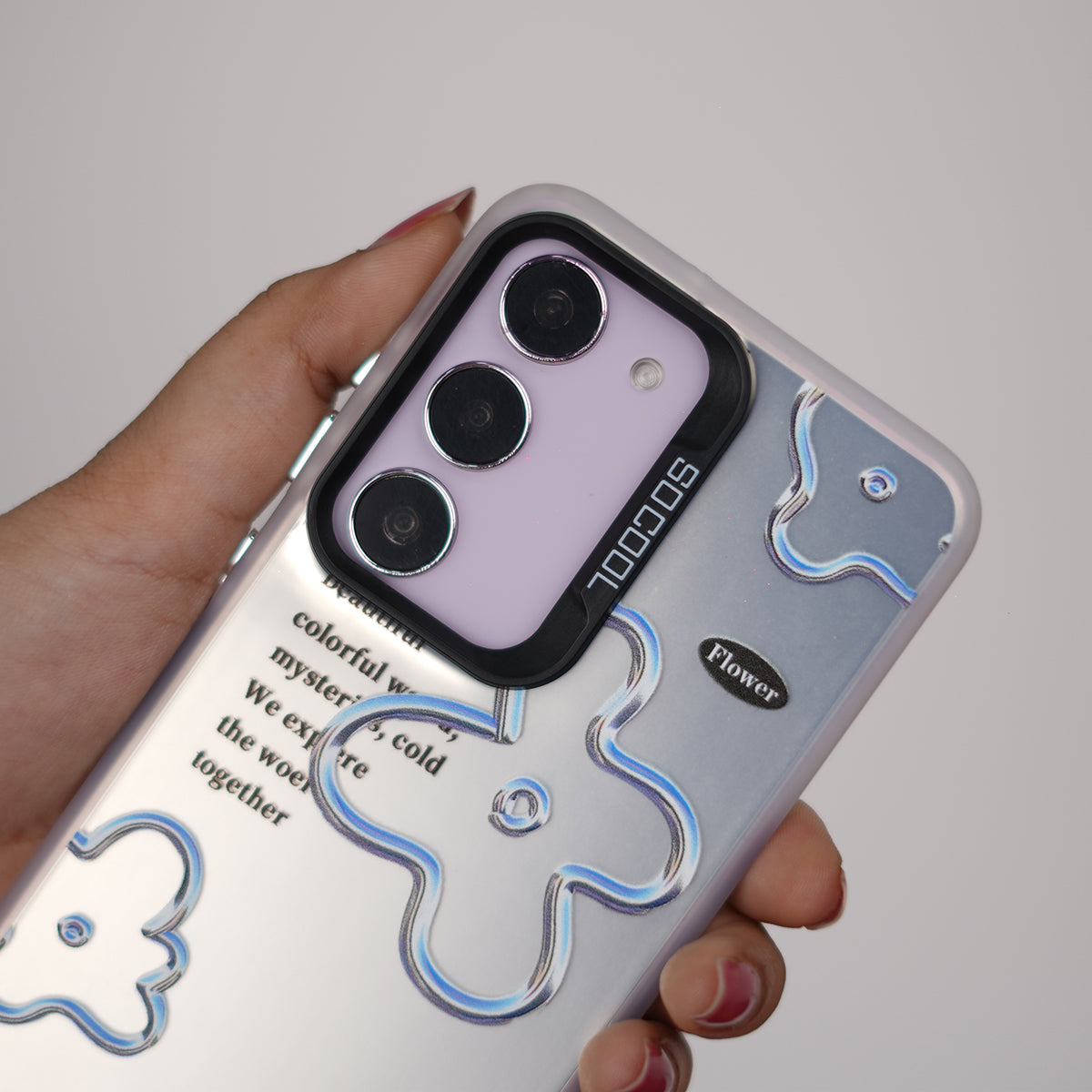 Galaxy S Series - Floral Pearl Case with Lanyard.