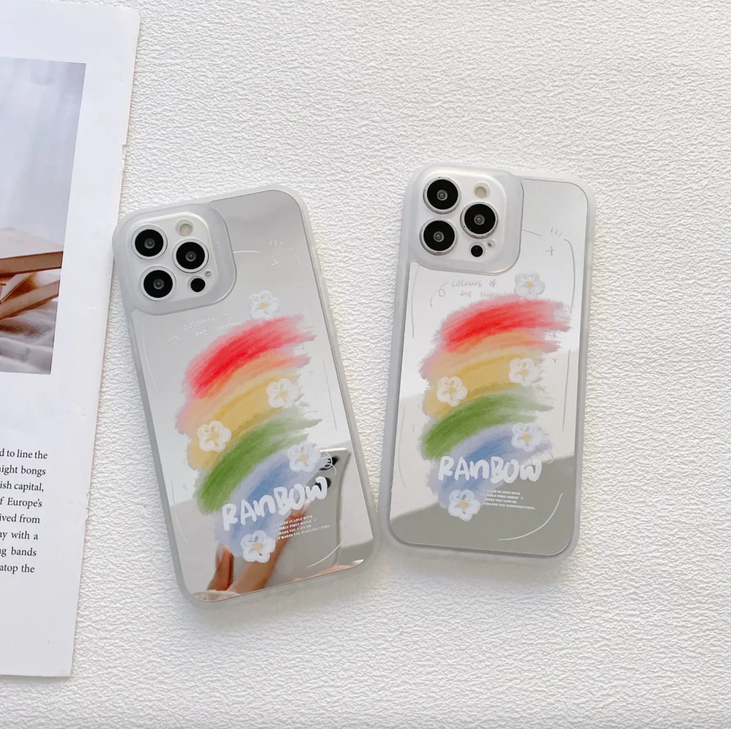 iPhone 13 Series - Reflective Mirror Rainbow Pattern Phone Case