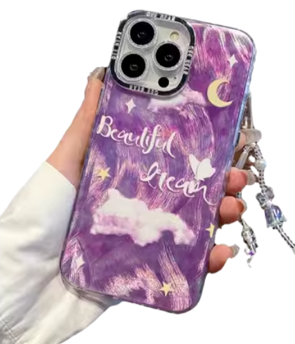 iPhone - Cute Moon Purple Case