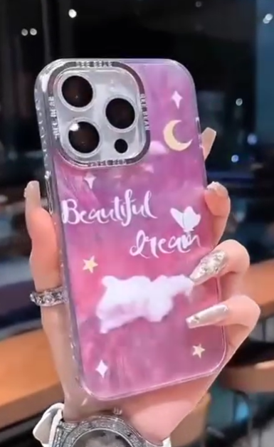iPhone - Cute Moon Purple Case
