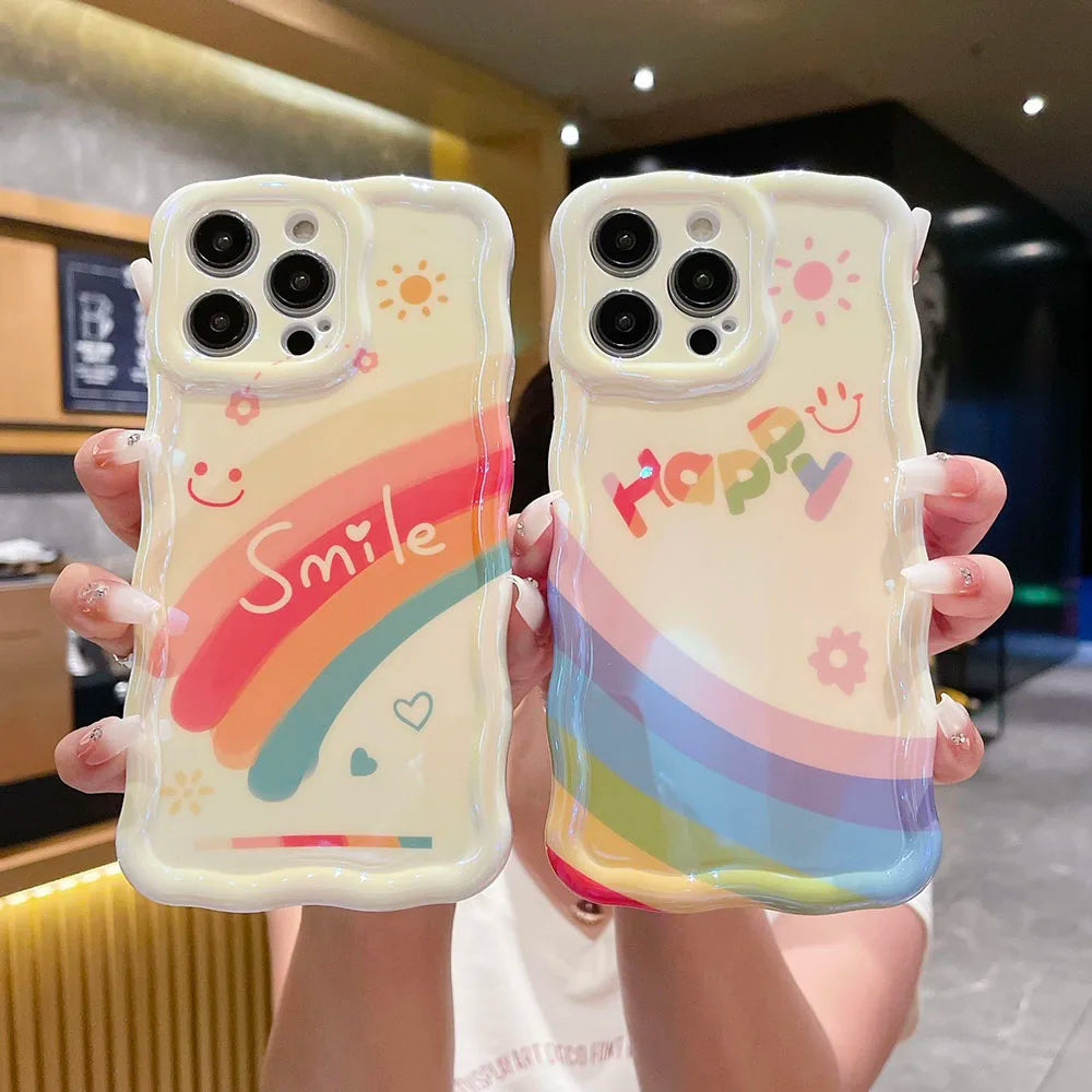 iPhone 14 Series - Rainbow Silicone Case