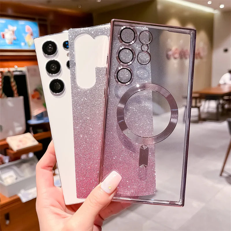 Galaxy S Series - Luxury Glitter Magsafe Case