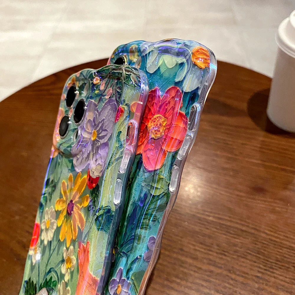 iPhone 14 Series - Wavy Floral Case