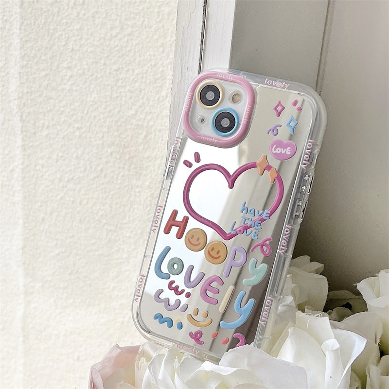 iPhone - Lovely Heart Mirror Case.