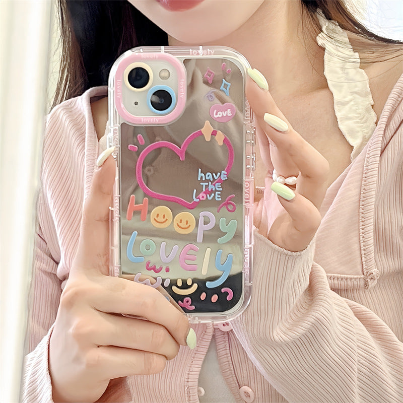 Galaxy S Series - Lovely Heart Mirror Case