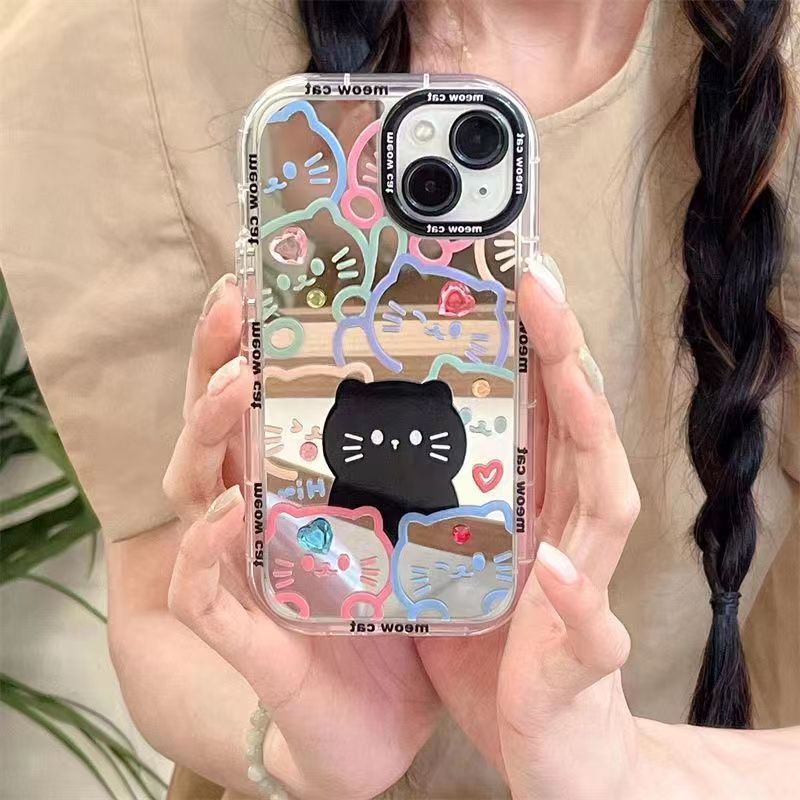 iPhone - Cat Mirror Plating Case