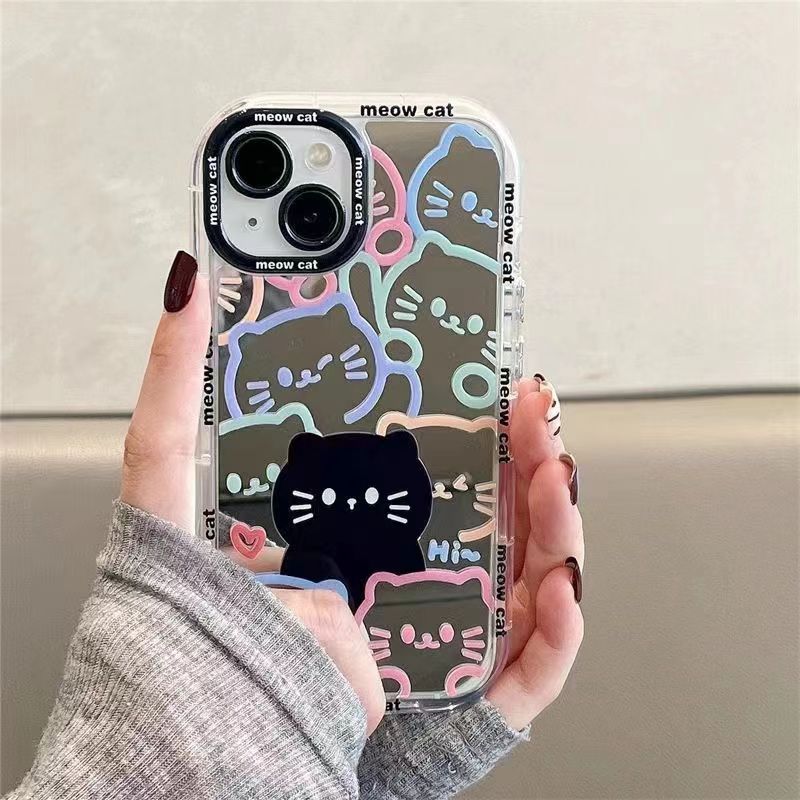 iPhone - Cat Mirror Plating Case