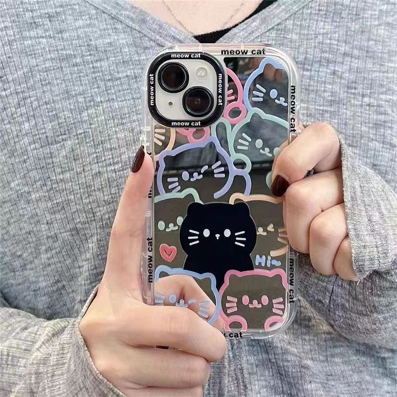 iPhone - Cat Mirror Plating Case