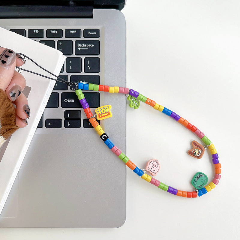 Rainbow Coloured Cute Lanyard