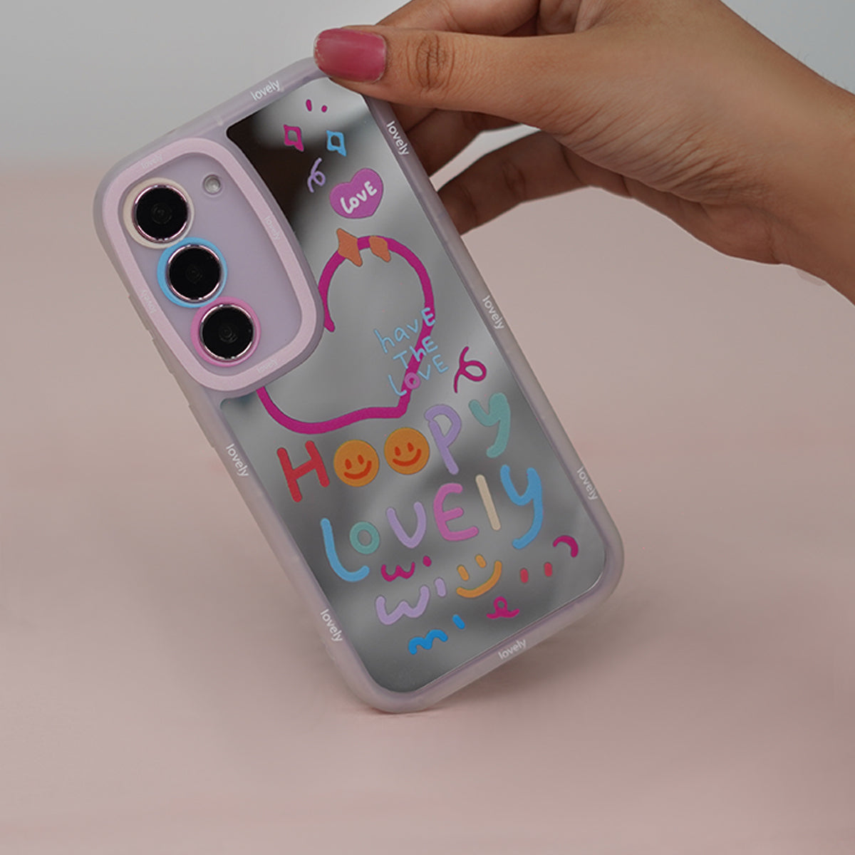 Galaxy S Series - Lovely Heart Mirror Case