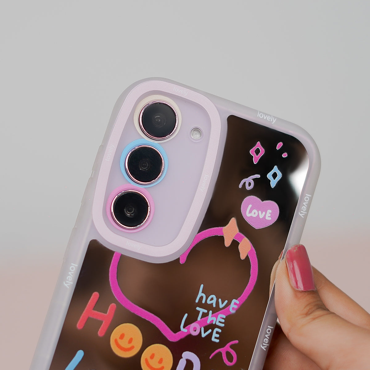 Galaxy S Series - Lovely Heart Mirror Case