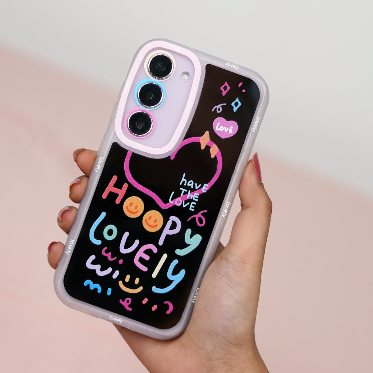 Galaxy S Series - Lovely Heart Mirror Case