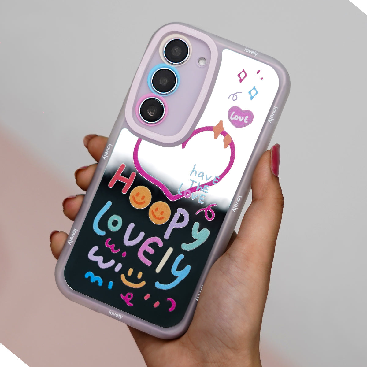 Galaxy S Series - Lovely Heart Mirror Case