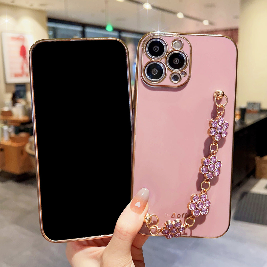 OnePlus 11 Series - Luxury Electroplating Flower Chain Case