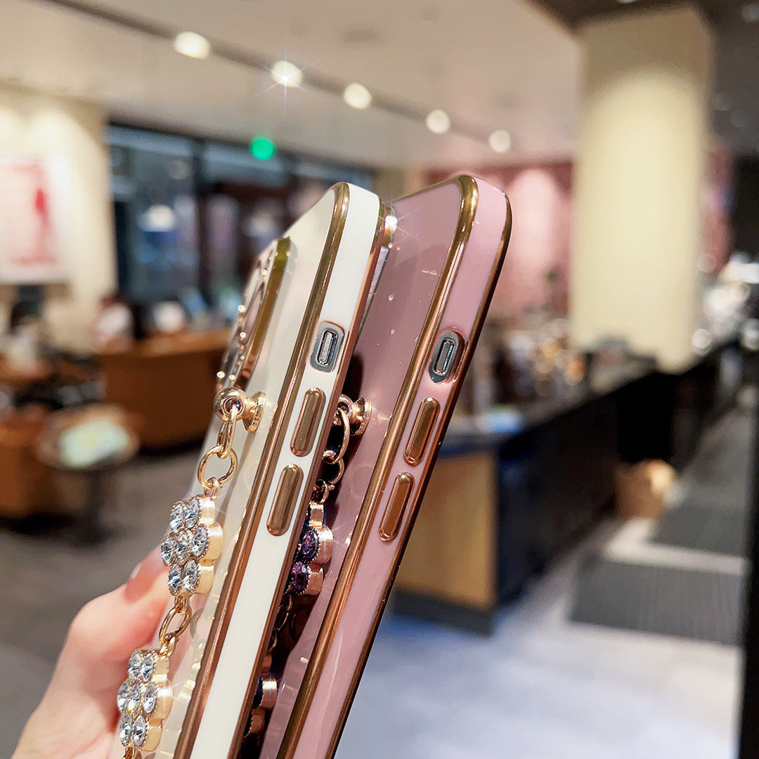 OnePlus 11 Series - Luxury Electroplating Flower Chain Case