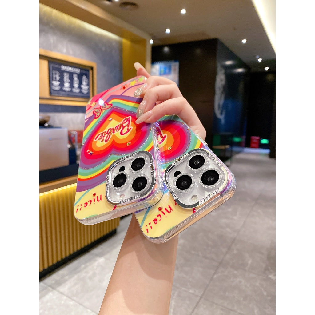 iPhone - Heart Pattern Barbie Case