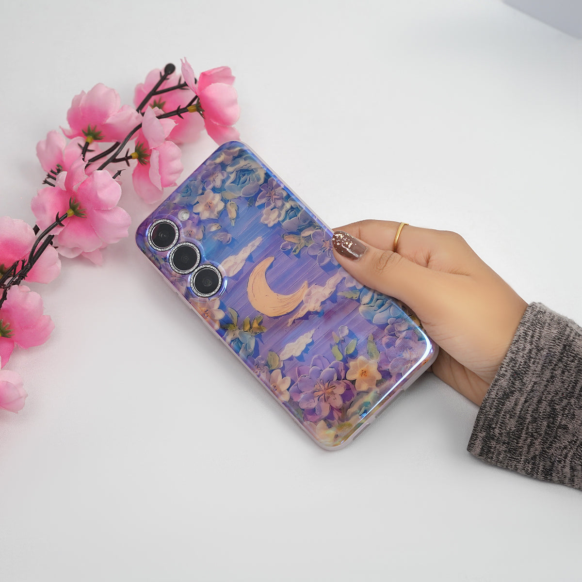 Galaxy S Series - Vintage Floral Charm Case