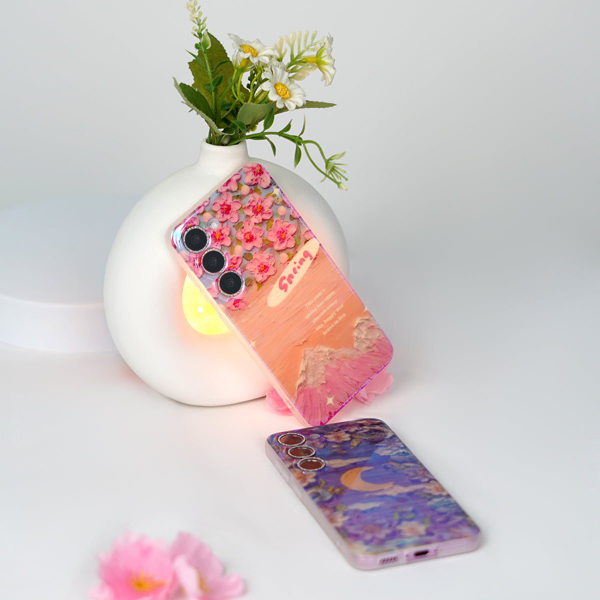 Galaxy S Series - Vintage Floral Charm Case