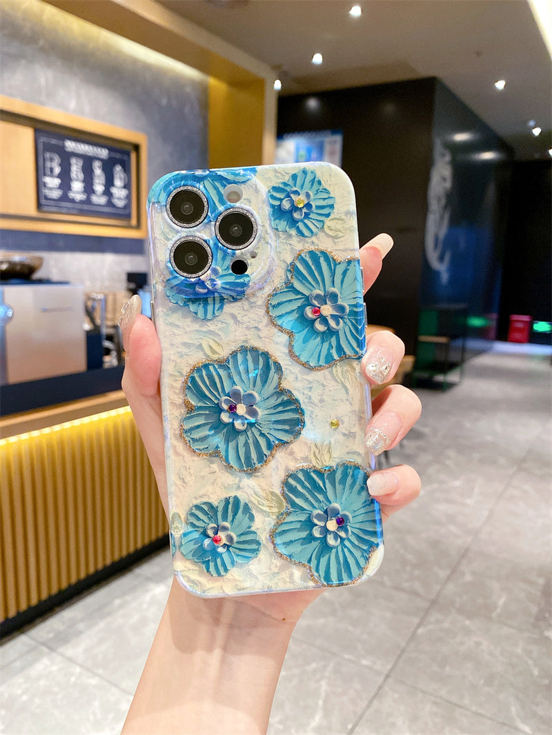 iPhone 14 Series - 3D Floral Design Case