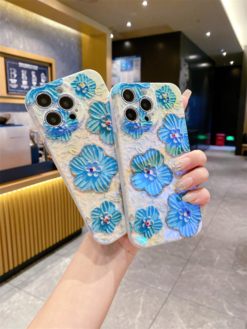iPhone 14 Series - 3D Floral Design Case